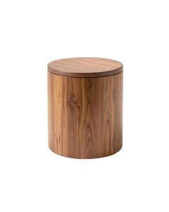 Marple Solid Wood Tray Top Drum End Table