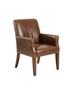 Alunna Genuine Leather Upholstered Dining Chair (synthetic illustration; no displayed measurements)