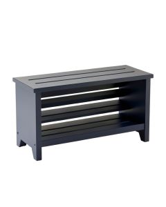Rowan Dell Shoe Storage Bench - Navy (synthetic illustration; no displayed measurements)