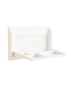 Holly Branch Empty Wall-Mounted Tool Organizer Panel - White (synthetic illustration; no displayed measurements)