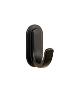 Moss Bridge Wall-Mounted Robe Hook - Black (synthetic illustration; no displayed measurements)