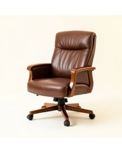 Genuine Leather Executive Chair (synthetic illustration; no displayed measurements)