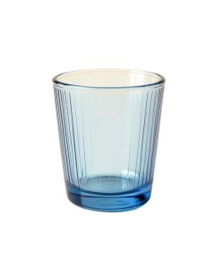 Holly Arc Empty Candle Holder - Blue