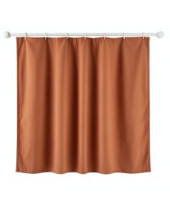 Dune Crest Shower Curtain Hanging Flat From A Plain Rod - Terracotta (synthetic illustration; no displayed measurements)