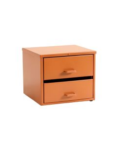 Elm Bluff Small-Parts Storage Drawer Cabinet - Terracotta (synthetic illustration; no displayed measurements)