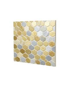 Medici 11 '' X 13 '' Natural Stone Honeycomb Mosaic Wall Tile