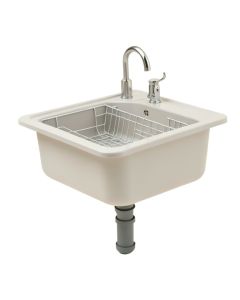 Kore 33 '' L X 20 '' W Farmhouse/Apron Kitchen Sink With Sink Grid And Drain Assembly