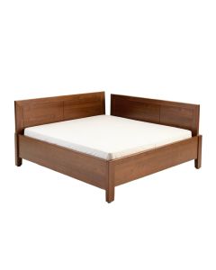 Shandra Solid Wood Low Profile Standard Bed (synthetic illustration; no displayed measurements)