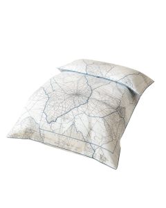 Dedrick Modern Vintage Map Single Duvet Cover (synthetic illustration; no displayed measurements)