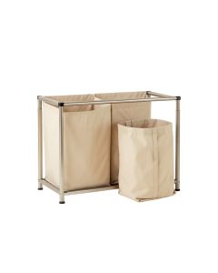 Ridge Brook Laundry Sorting Station With Plain Removable Bags - Beige (synthetic illustration; no displayed measurements)