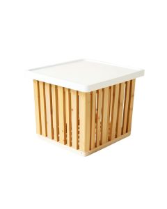 Brook Branch Laundry Hamper - White