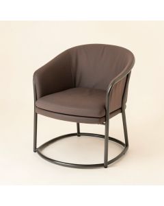 Evanoff 29.5 '' Wide Polyester Barrel Chair (synthetic illustration; no displayed measurements)