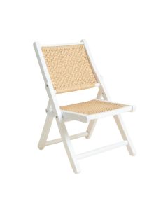 Willow Crossing Folding Outdoor Chair - White (synthetic illustration; no displayed measurements)