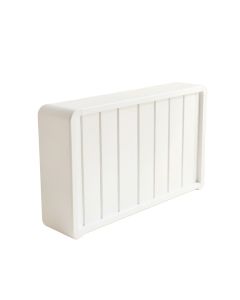Juniper Crest Narrow Outdoor Storage Bench - White