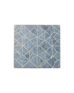 Birch Bridge Uninstalled Square Decorative Tile - Blue