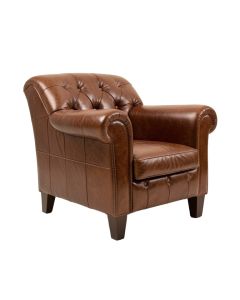 Federigo 35 '' Wide Tufted Genuine Leather Armchair (synthetic illustration; no displayed measurements)