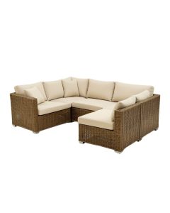 Aideliz Patio Sectional With Cushions (synthetic illustration; no displayed measurements)