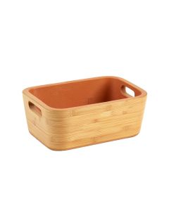 Stone Bridge Empty Storage Basket - Terracotta
