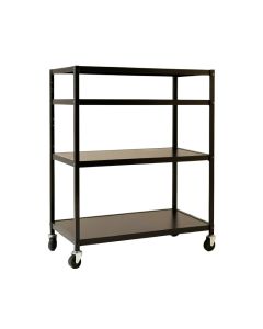 River Bridge Empty Rolling Workshop Cart - Black (synthetic illustration; no displayed measurements)