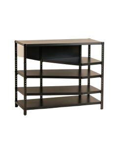 Laurel Bridge Desktop Shelving Unit - Black (synthetic illustration; no displayed measurements)