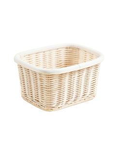 Moss Brook Empty Storage Basket - White