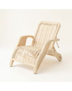 Willow Dale Outdoor Lounge Chair - Cream (synthetic illustration; no displayed measurements)