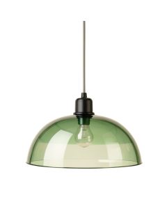 Juniper Brook Pendant Light Suspended From One Plain Cable - Green