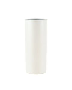 Olive Crest Empty Decorative Vase - White (synthetic illustration; no displayed measurements)