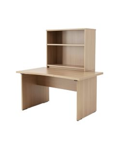 Reversible L-Shape Desk With Hutch