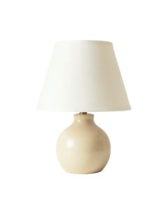 Juniper Bridge Table Lamp With A Plain Fabric Shade - Ivory