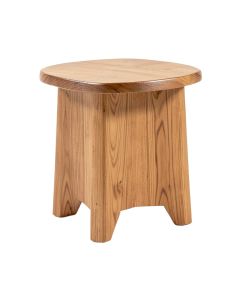 Ewan Solid Wood Drum End Table (synthetic illustration; no displayed measurements)