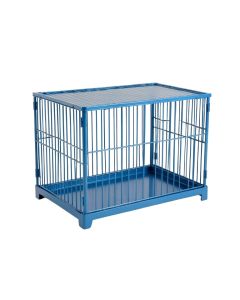 Pine Branch Empty Furniture-Style Pet Crate - Blue