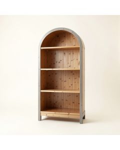 Slate Crossing Freestanding Bookcase - Gray (synthetic illustration; no displayed measurements)