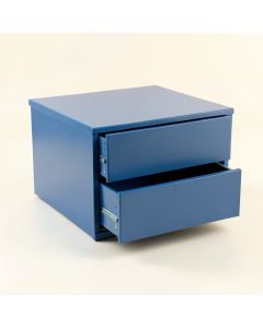 Lake Branch Small-Parts Storage Drawer Cabinet - Blue (synthetic illustration; no displayed measurements)