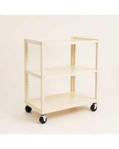 Rowan Bridge Empty Rolling Workshop Cart - Cream (synthetic illustration; no displayed measurements)