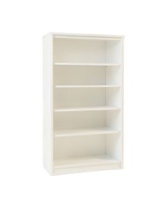 Aspen Crest Freestanding Bookcase - White (synthetic illustration; no displayed measurements)
