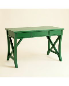 Dune Bend Writing Desk - Green (synthetic illustration; no displayed measurements)