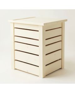 Fern Canyon Closed Garden Compost Bin - Cream (synthetic illustration; no displayed measurements)