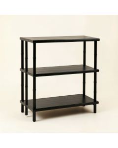 Slate Bend Empty Seed-Starting Shelving Unit Without Lights - Black (synthetic illustration; no displayed measurements)