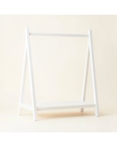 Spruce Bridge Empty Garment Rack - White (synthetic illustration; no displayed measurements)