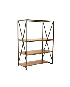 Pipperidge 70.87 '' H X 39.37 '' W Steel Geometric Bookcase