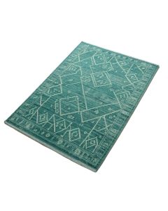 Pranav Geometric Flatweave Teal Indoor/Outdoor Area Rug (synthetic illustration; no displayed measurements)
