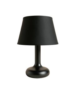 Spruce Canyon Table Lamp With A Plain Fabric Shade - Black