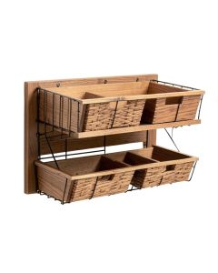 Jaeger Wire Wall Storage Organizer With Baskets