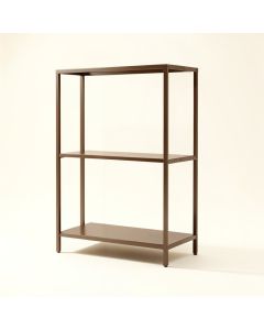 Basford 85.5 '' H X 72 '' W Metal Etagere Bookcase (synthetic illustration; no displayed measurements)