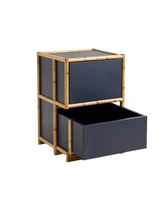 Moss Brook Freestanding Pull-Out Hamper Cabinet - Navy (synthetic illustration; no displayed measurements)