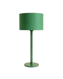 Juniper Bend Floor Lamp With A Plain Fabric Shade - Green (synthetic illustration; no displayed measurements)