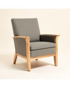 Adelline 28.7 '' Wide Polyester Wingback Chair (synthetic illustration; no displayed measurements)
