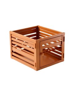 Laurel Bridge Empty Furniture-Style Pet Crate - Terracotta