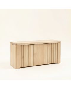 Moss Bridge Narrow Outdoor Storage Bench - Beige (synthetic illustration; no displayed measurements)